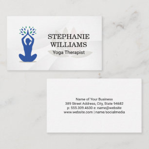 Yoga Sitting Pose Logo Business Card