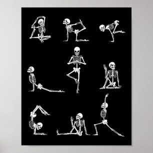 Yoga Skeleton For A Yoga Fan Poster