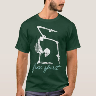 Yoga SkeletonFree Spirit Gymnastics Meditation Pos T-Shirt
