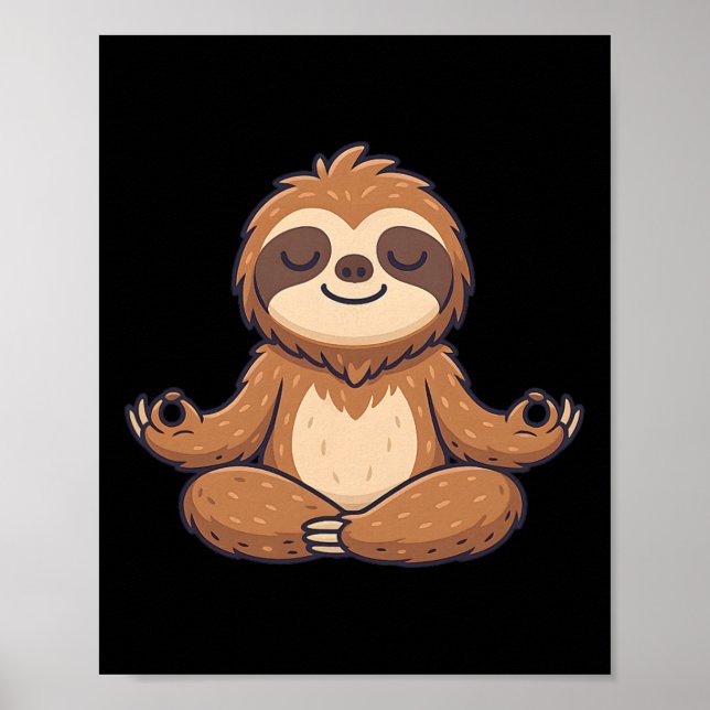 Yoga Sloth  Poster (Front)