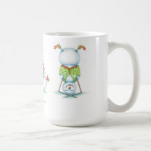 Yoga snowman christmas coffee mug