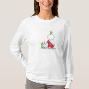 Yoga snowman christmas top