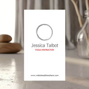 YOGA, SPA, SALON, TRANQUILITY CIRCLE BUSINESS CARD