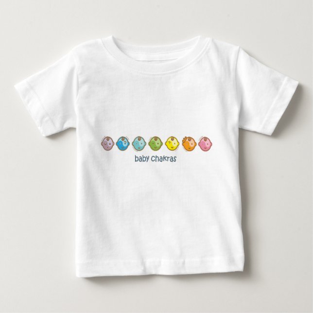 Yoga Speak Baby : All Baby Chakras Baby T-Shirt (Front)