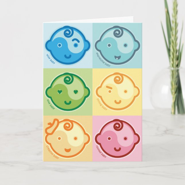 Yoga Speak Baby : All Baby Chakras Card (Front)