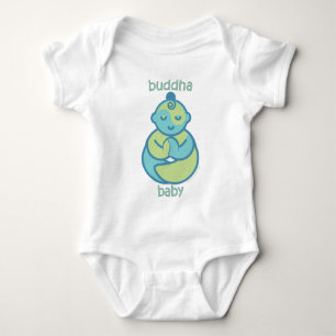 Yoga Speak Baby : Blue Buddha Baby Baby Bodysuit
