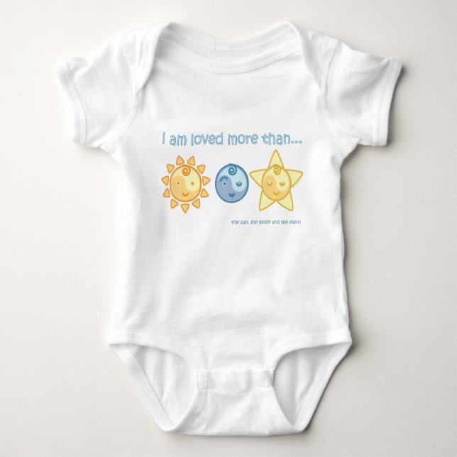 Yoga Speak Baby : I Am Loved Bodysuit (Front)
