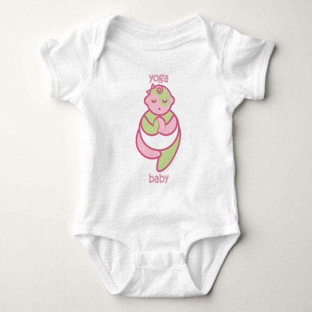 Yoga Speak Baby : Tree Pose Yoga Baby Bodysuit (Front)