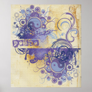 Yoga Speak : Purple Peace Chakra Poster