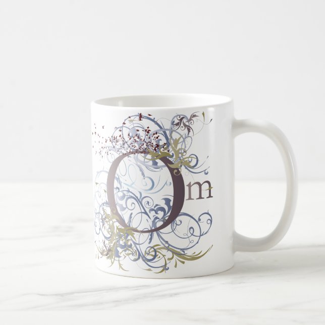 Yoga Speak : Swirling Om Design Coffee Mug (Right)