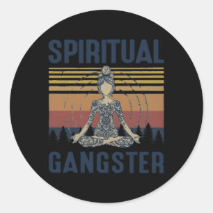 Yoga Spiritual Gangsters Yoga Classic Round Sticker