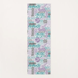 Yoga State of Mind-Hand-Lettered Yoga Word Collage Mat