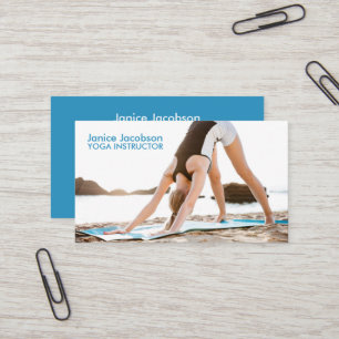 Yoga Stretch Fitness Business Cards
