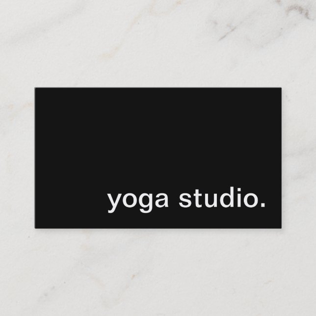 Yoga Studio Business Card (Front)