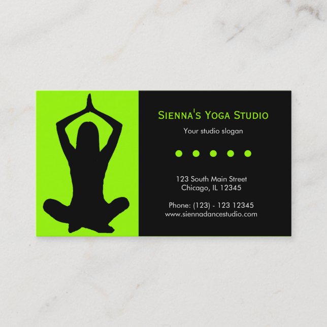 Yoga Studio Business Card (Front)