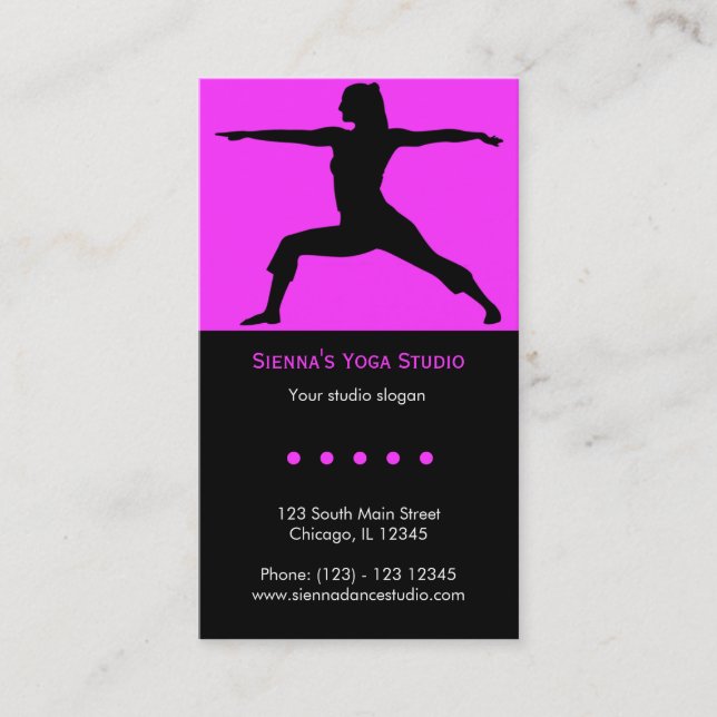 Yoga Studio Business Card (Front)