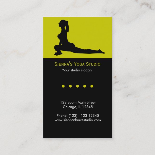 Yoga Studio Business Card (Front)
