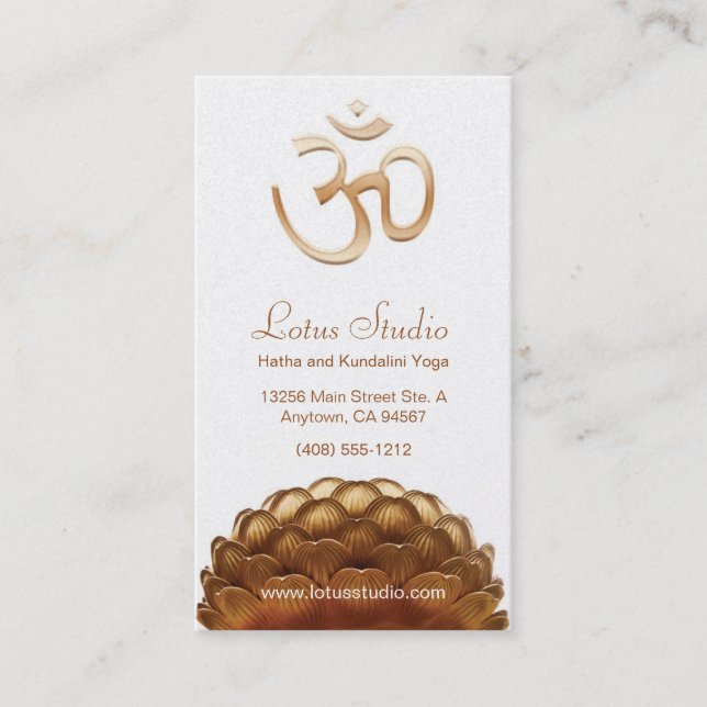 Yoga Studio Business Card (Front)