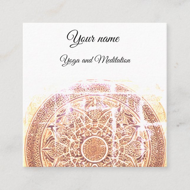 Yoga studio business card (Front)