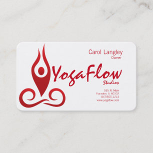 yoga studio business card