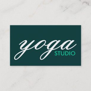yoga studio business card