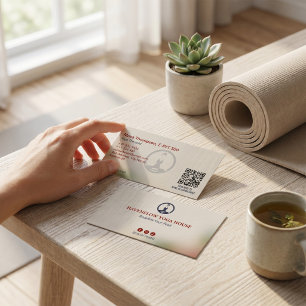 Yoga Studio Business   Classic House Card