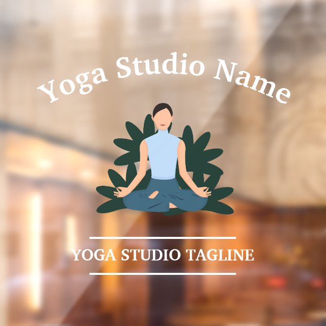 Yoga Studio Editable Window Cling (Sheet 2)
