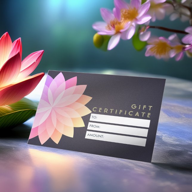 YOGA Studio Gift Certificate Colourful Mandala Sig (Creator Uploaded)