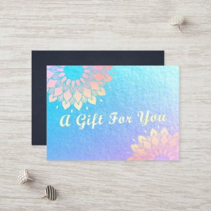 Yoga Studio Instructor Mandala Gift Certificate