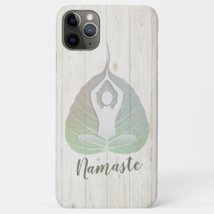 Yoga Studio Instructor Meditation Pose Bodhi Leaf Case-Mate iPhone Case