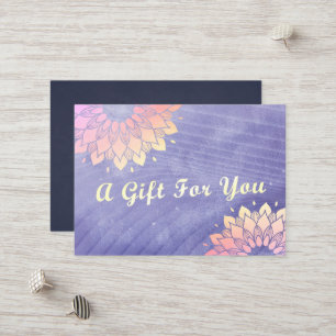 Yoga Studio Instructor Rose Gold Mandala Discount Card