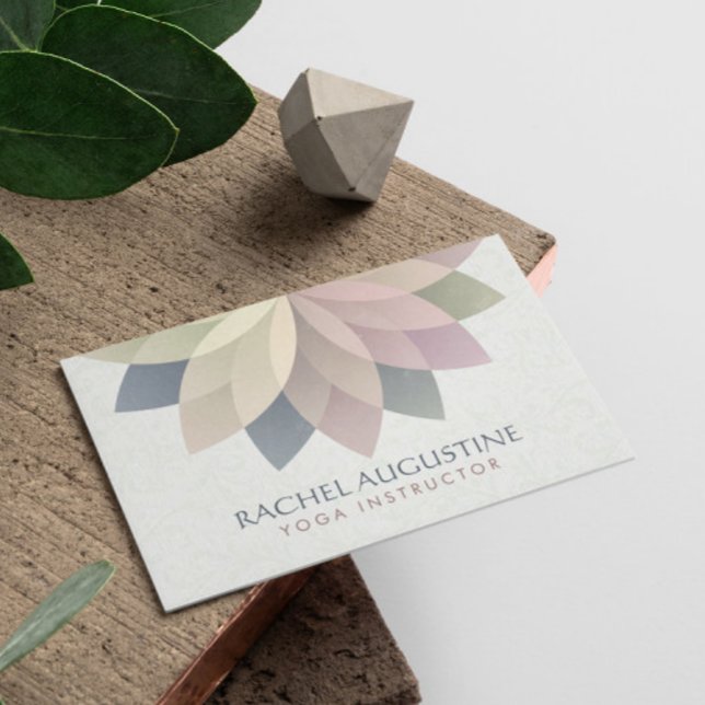 YOGA Studio Meditation Instructor Colourful Mandal Business Card (Creator Uploaded)