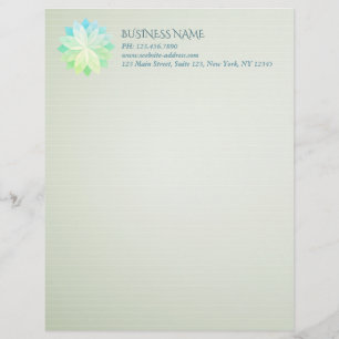 YOGA Studio Meditation Instructor Colourful Mandal Custom Letterhead