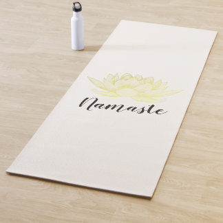 Yoga Studio Meditation Instructor Gold Foil Lotus Mat