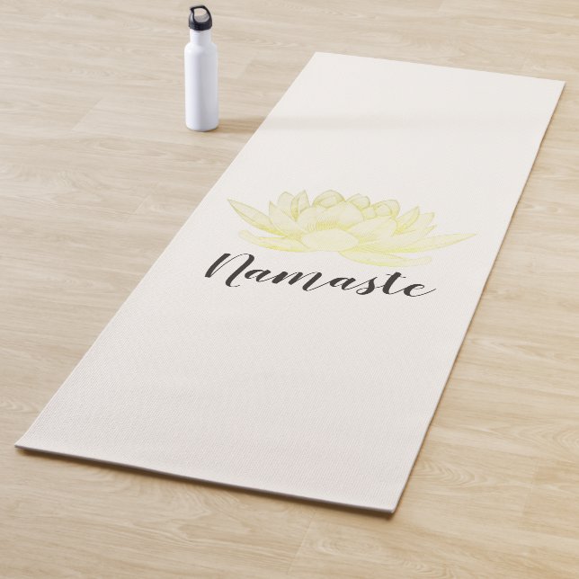 Yoga Studio Meditation Instructor Gold Foil Lotus Yoga Mat (In Situ)