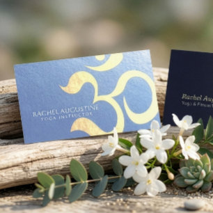 Yoga Studio Meditation Instructor Life Coach OM Business Card