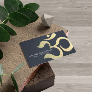 Yoga Studio Meditation Instructor Life Coach OM Business Card