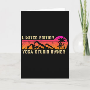 Yoga Studio Owner Job Birthday Worker Professional Card