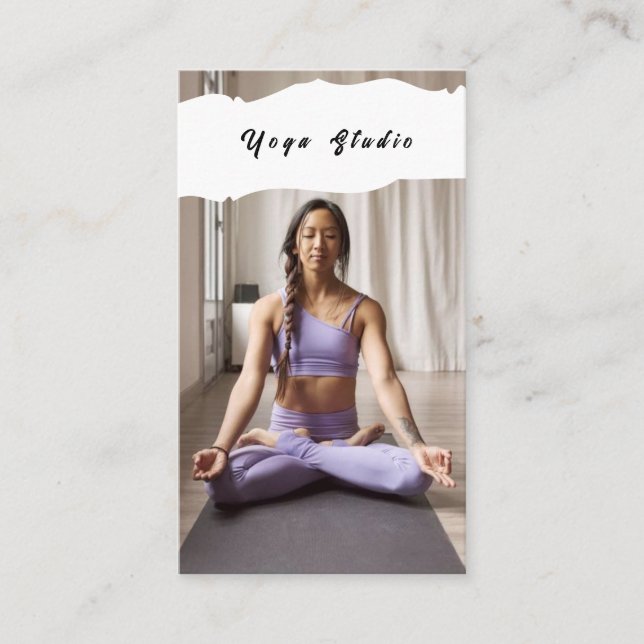 Yoga Studio Teacher Training Business Card (Front)
