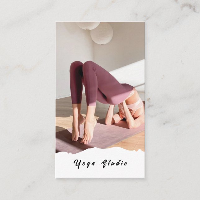 Yoga Studio Teacher Training Business Card (Front)
