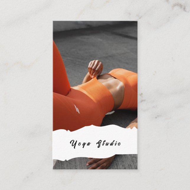 Yoga Studio Teacher Training Business Card (Front)