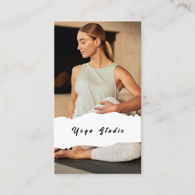 Yoga Studio Teacher Training Business Card (Front)