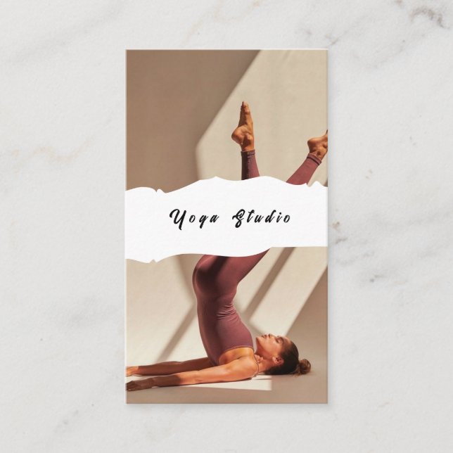 Yoga Studio Teacher Training Business Card (Front)