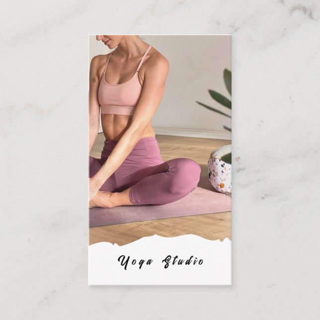 Yoga Studio Teacher Training Business Card (Front)