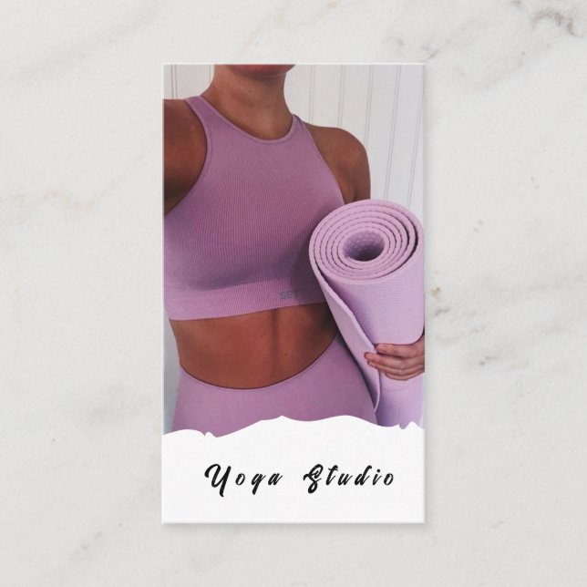 Yoga Studio Teacher Training Business Card (Front)