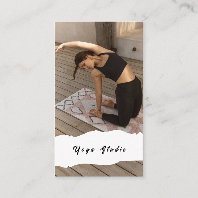 Yoga Studio Teacher Training Business Card (Front)