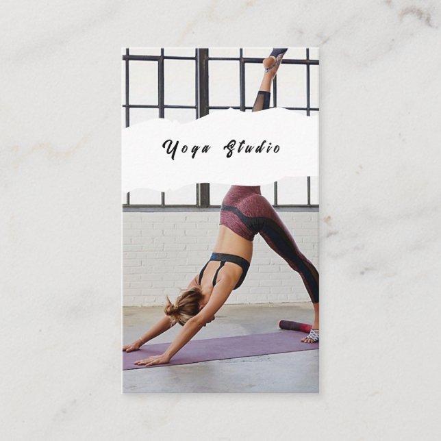 Yoga Studio Teacher Training Business Card (Front)