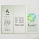 Yoga Studio Tri-Fold Brochure Lotus Floral Mandala<br><div class="desc">Elegant Yoga and Massage Therapy Studio Tri-Fold Brochures Template - Elegant Colourful Lotus Floral Mandala Symbol.
Ideal for YOGA Meditation Instructor / Massage Therapy
Easy to customise with your own text and images - make it yours.</div>