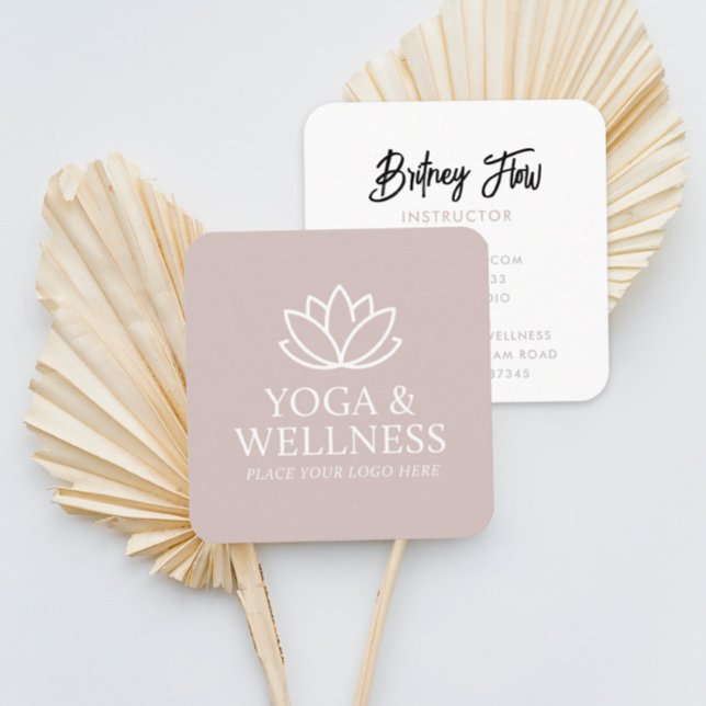 Yoga Studio Wellness Centre Square Business Card (Creator Uploaded)