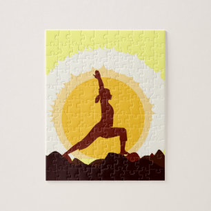 Yoga Sunset Jigsaw Puzzle